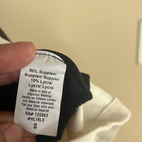 Kate Spade & Beyond Yoga collab tank top black cream stretch small nwt - Picture 7 of 7